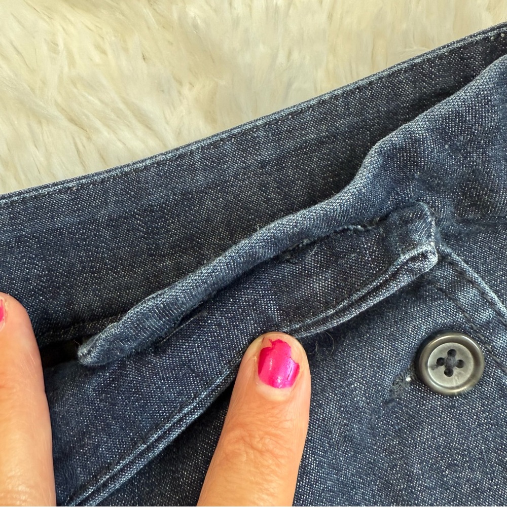 Banana Republic Indigo Denim shorts sz12 sailor - Picture 8 of 10